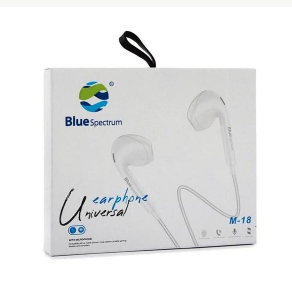 écouteur Blue Spectrum  blanc écouteur main libre, Neuf, Enlèvement ou Envoi, Microphone, Autres marques