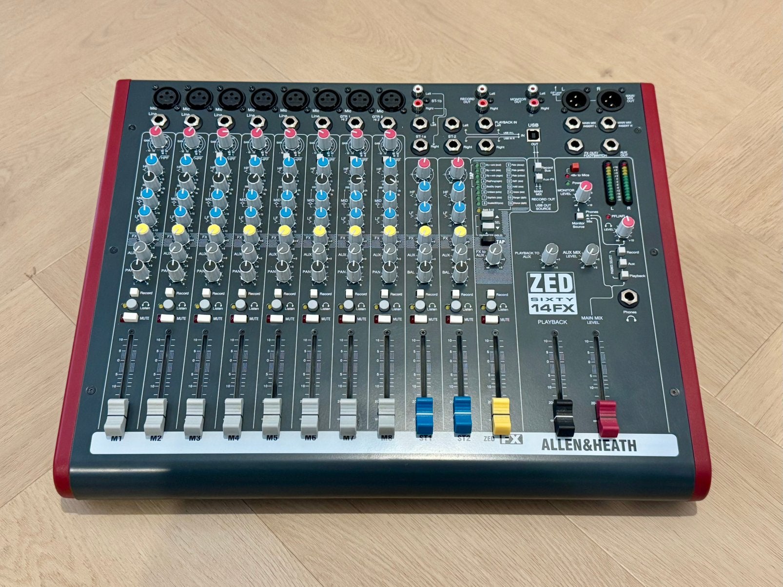 Allen & Heath ZED Sixty 14FX Mixer met 19" oren, Ophalen, Gebruikt, 10 tot 20 kanalen, Microfooningang