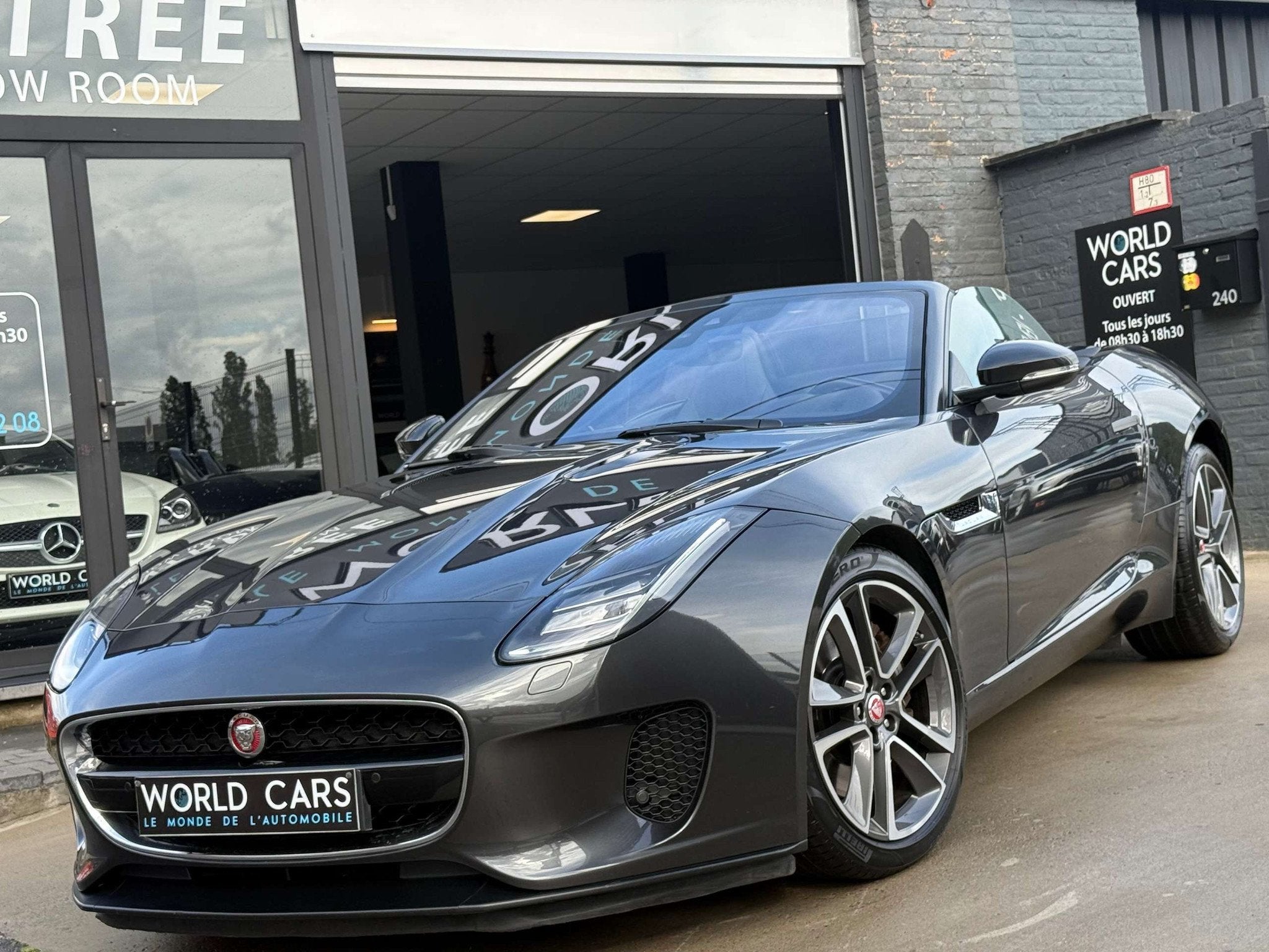 Jaguar F-Type CABRIOLET 2.0 i4 EXHAUST SPORT - LINE ASSIST -, Auto's, Jaguar, Automaat, Achterwielaandrijving, Cabriolet, Leder