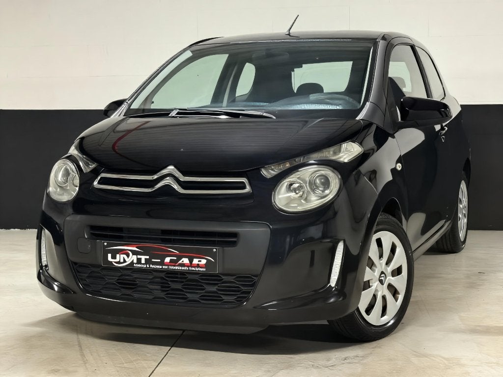 CITROEN C1 BLACK 1.2i NIEUWE DISTRIBUTIE/ AIRCO/GEKEURD/LEZ✅, Voorwielaandrijving, Euro 5, Stof, Zwart