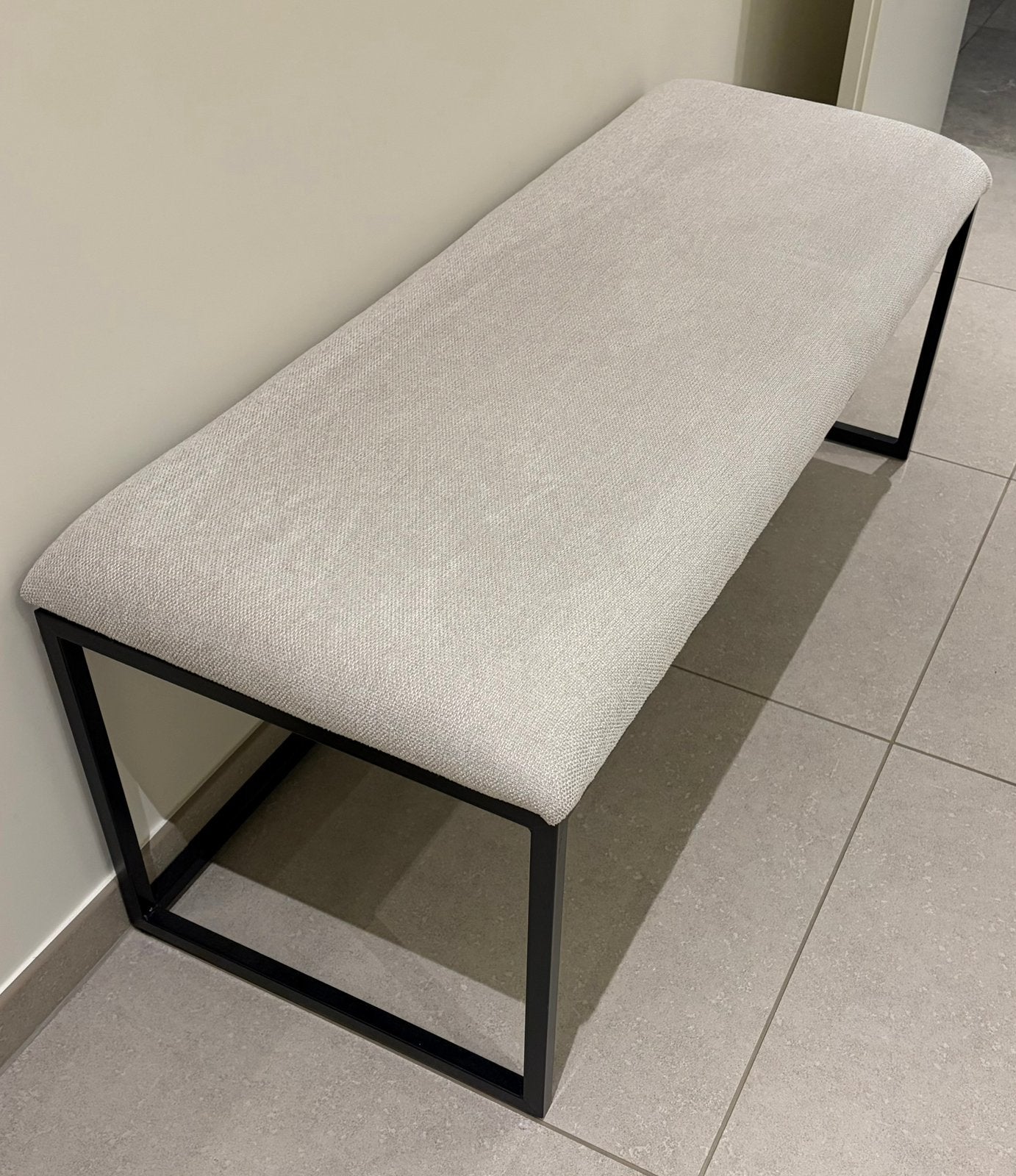 Modern bankje 120 cm, Huis en Inrichting, Ophalen, Zo goed als nieuw