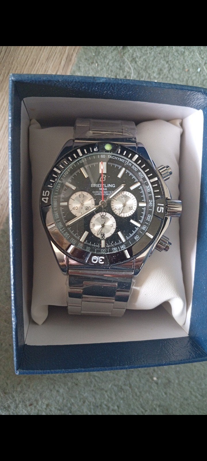 Nieuwe Breitling Super Chronomat B01 44mm, Handtassen en Accessoires, Horloges | Heren, Staal, Staal, Breitling, Polshorloge