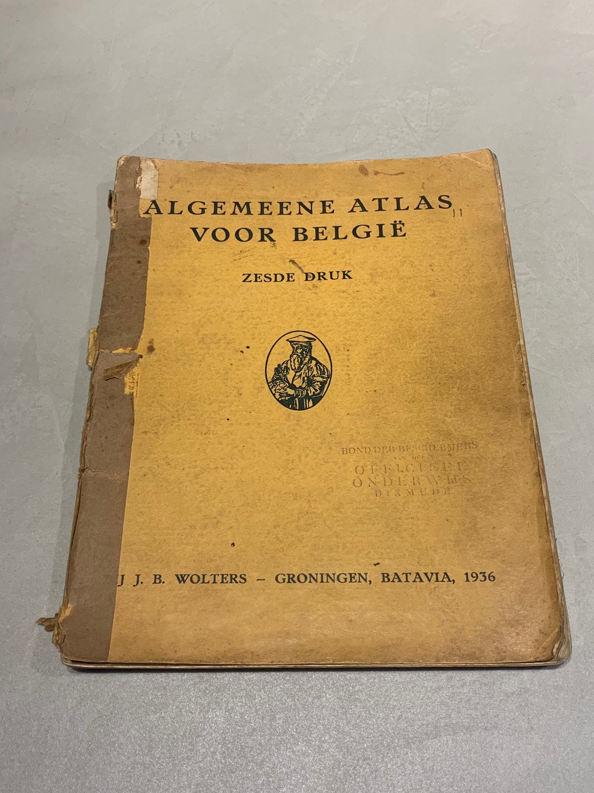 Antiek Algemeene Atlas België Wolters (1936, 6de druk), Boeken, Ophalen of Verzenden
