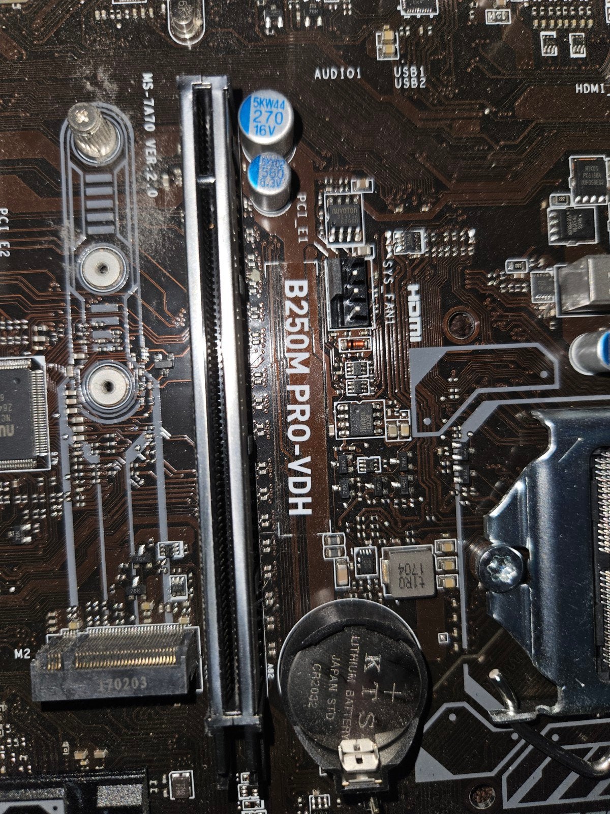MSI B250M PRO VDH, Enlèvement, Intel, DDR4