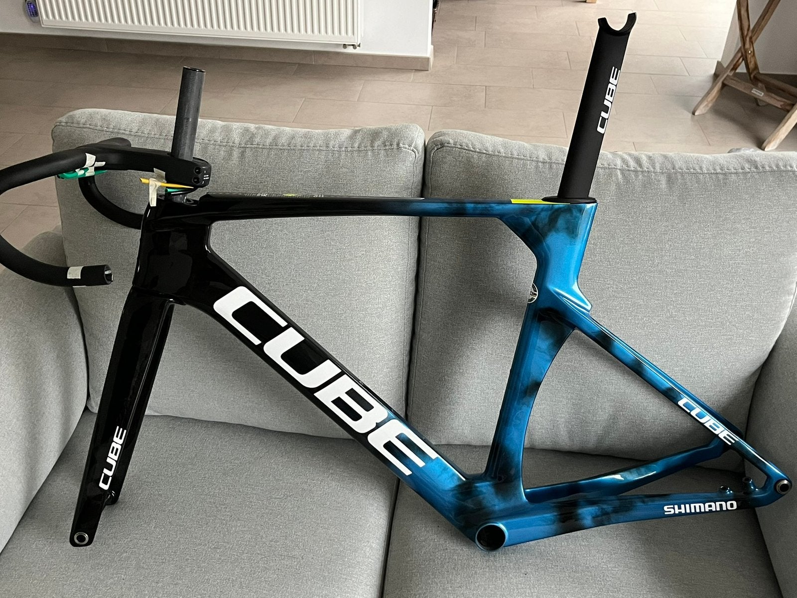 Cube Litening frameset maat 54 + stuur, Fietsen en Brommers, Fietsen | Racefietsen, Ophalen, Zo goed als nieuw
