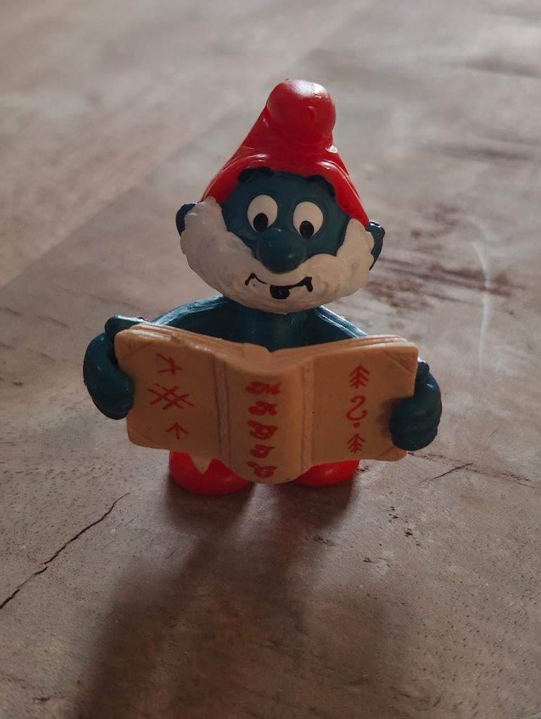 2.0174: Promo grote Smurf met boek - Silan (Smurfen), Verzamelen, Ophalen of Verzenden, Zo goed als nieuw, Grote Smurf