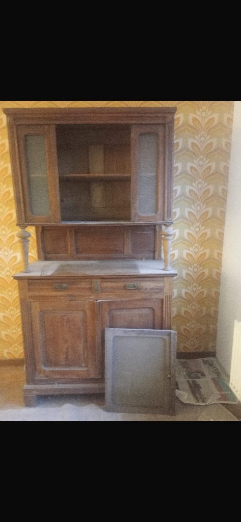 Houten buffetkast, Huis en Inrichting, Ophalen, Gebruikt, Met lade(s)