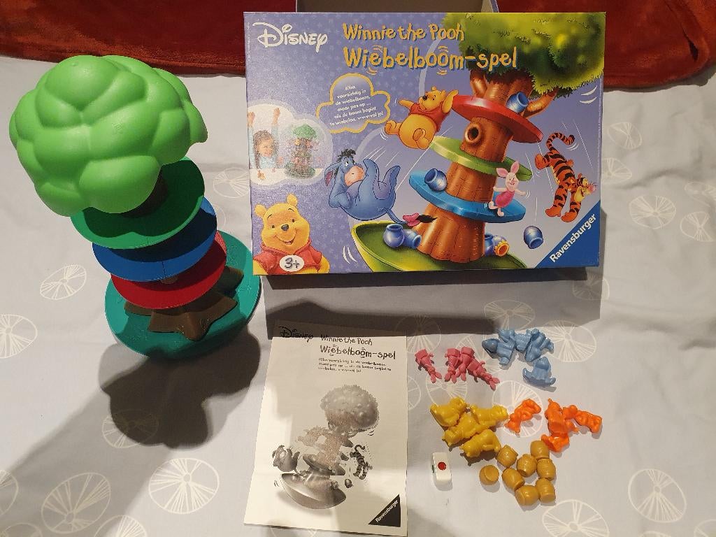 Toren van pizza - Winnie The Pooh Wiebelboom-spel, Hobby en Vrije tijd, Ophalen of Verzenden, Nieuw, Ravensburger