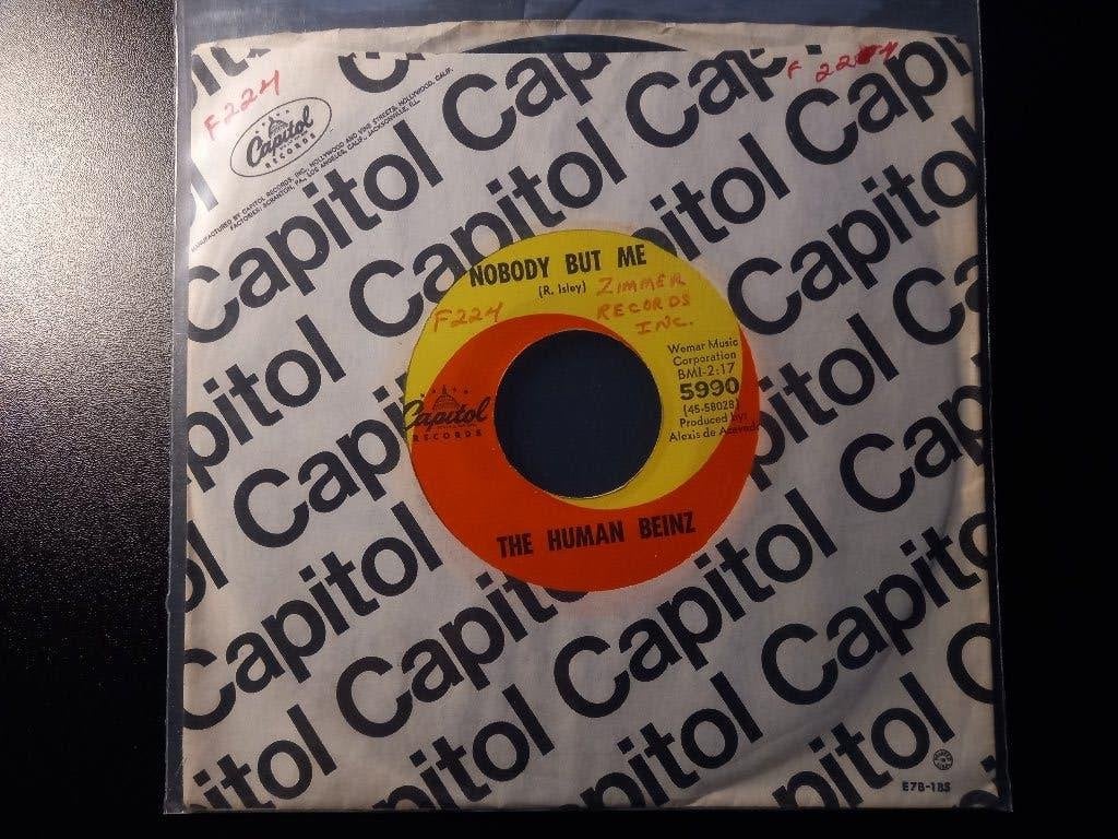 The Human Beinz – Nobody But Me " Garage Rock " 'original '7, Enlèvement ou Envoi, 7 inch, Comme neuf, Autres genres