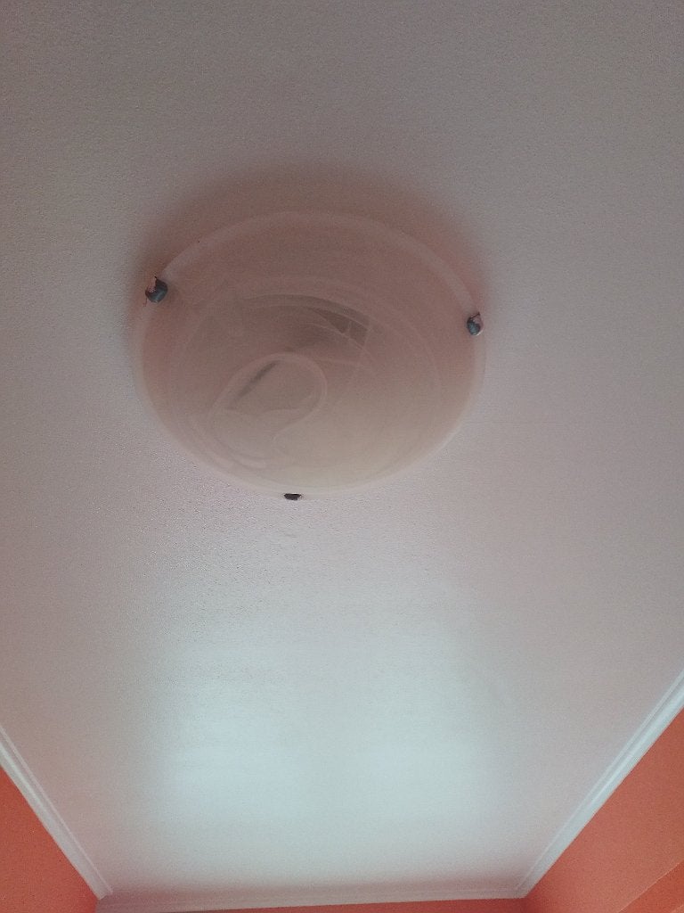Ronde Plafondlamp rond Afm 40 cm, Ophalen, Zo goed als nieuw, Glas, Plafondlamp
