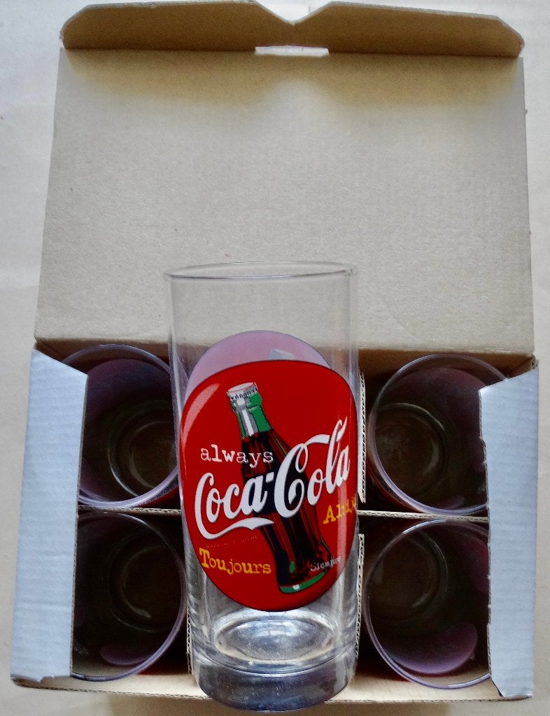 COCA-COLA - 6 VERRES 0,2l, Collections, Enlèvement ou Envoi, Neuf, Verre à soda