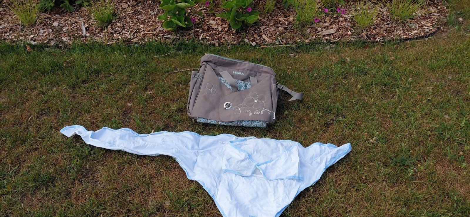 Babytas en inbakerdoek, Ophalen, Gebruikt