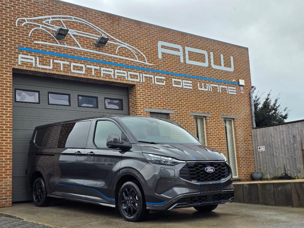 Ford Transit Custom SPORT - 232PK Plug In Hybride NIEUW 0KM, Auto's, 5 zetels, Hybride Elektrisch/Benzine, 6 deurs, Ford