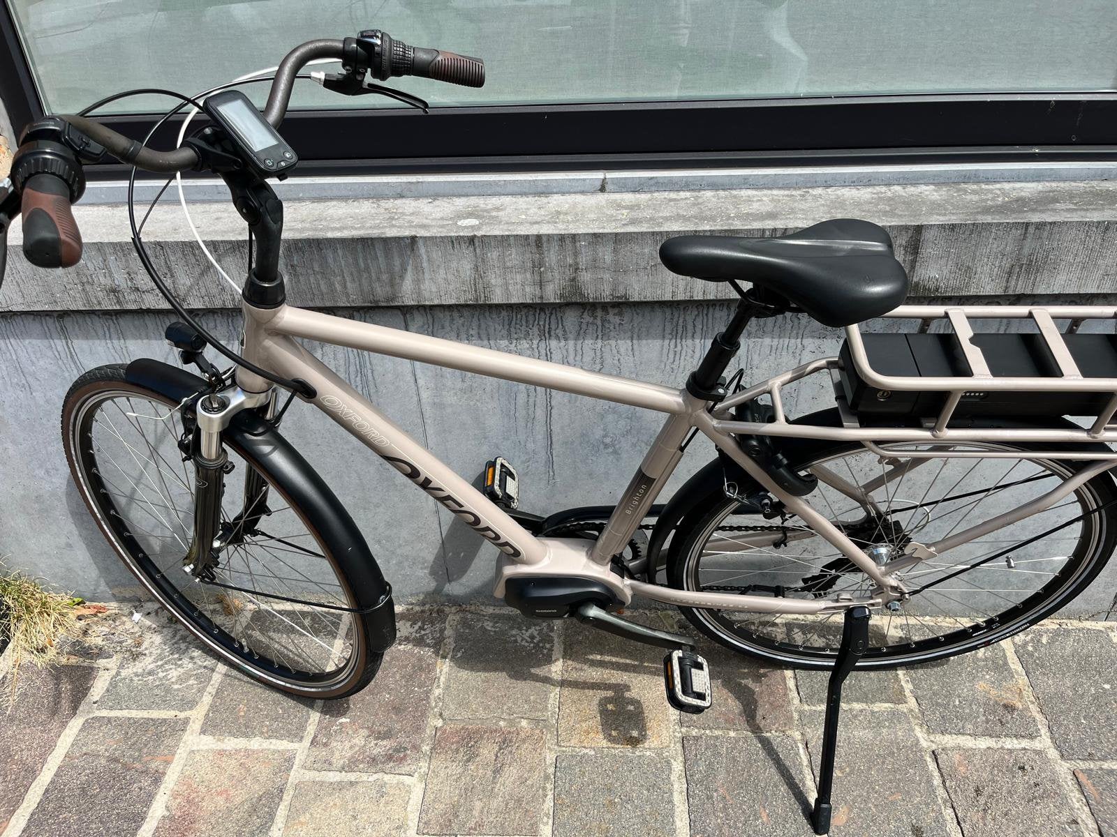 Elektrische heren fiets oxford, Fietsen en Brommers, Elektrische fietsen, Zo goed als nieuw, Ophalen