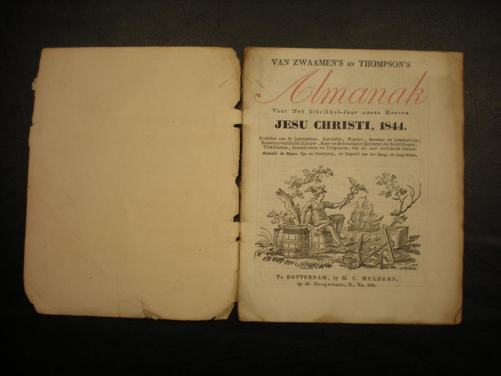 livre Almanach avant 1844 Rotterdam, Enlèvement ou Envoi, Diverse auteurs