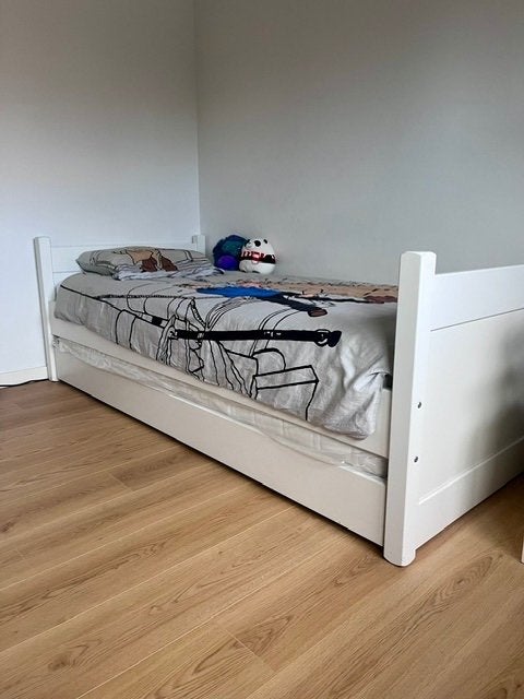 ALta bed mét logeerbed, Maison & Meubles, Chambre à coucher | Lits, 90 cm, Enlèvement, 200 cm, Modern