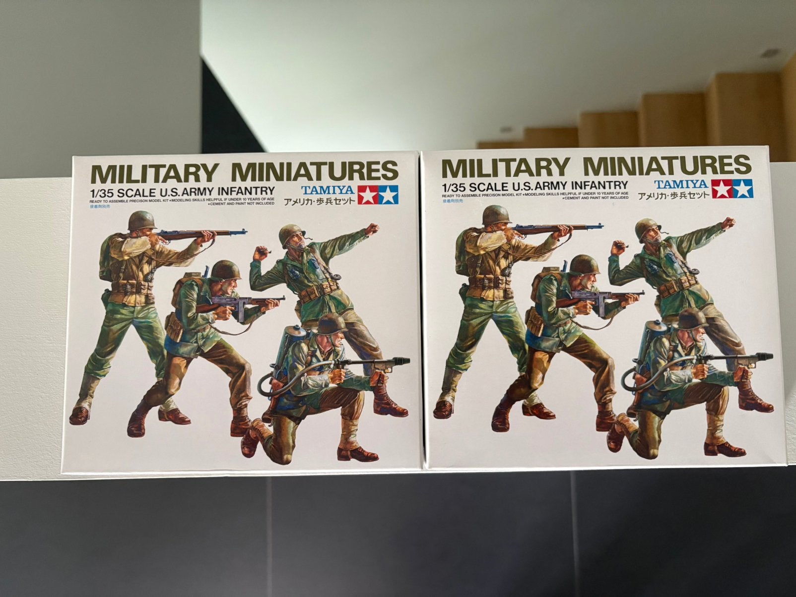 Figuren 2x US Army Infantry 1/35 Tamiya 35013 NIEUW, Ophalen of Verzenden, Nieuw, 1:35 tot 1:50, Figuur of Figuren