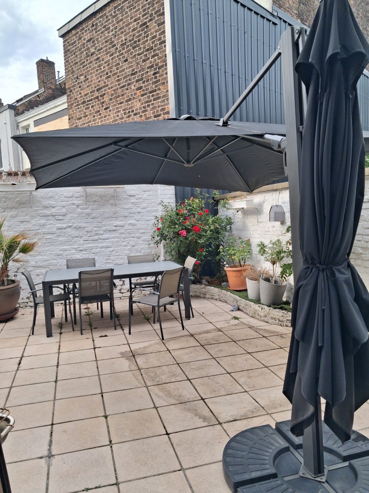 parasol double, Jardin & Terrasse, Enlèvement, Utilisé, Parasol flottant