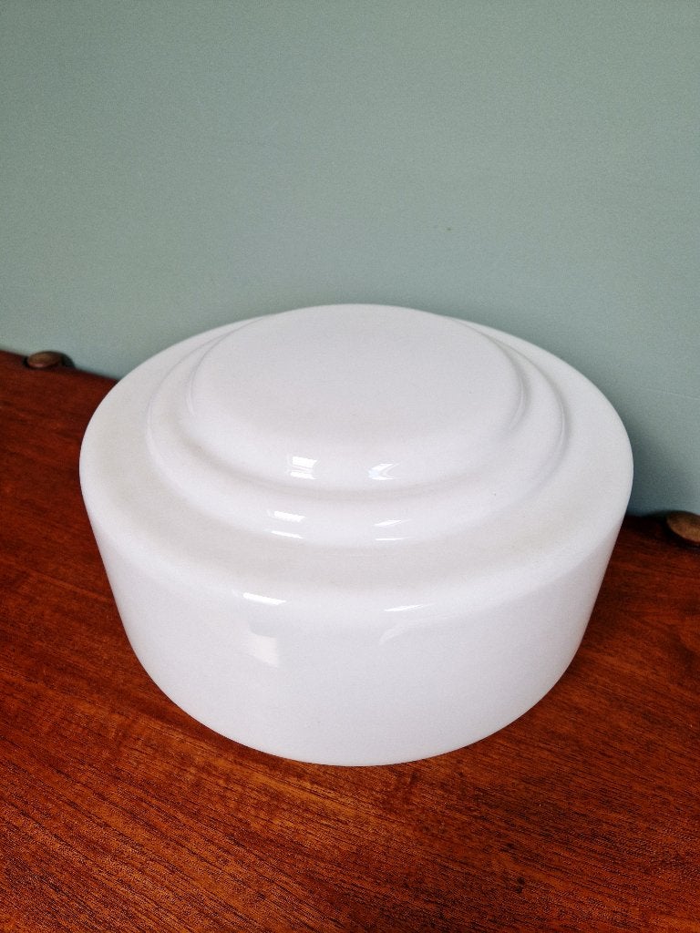 Grand plafonnier Art Déco en opaline blanche, Philips, 1930, Enlèvement ou Envoi