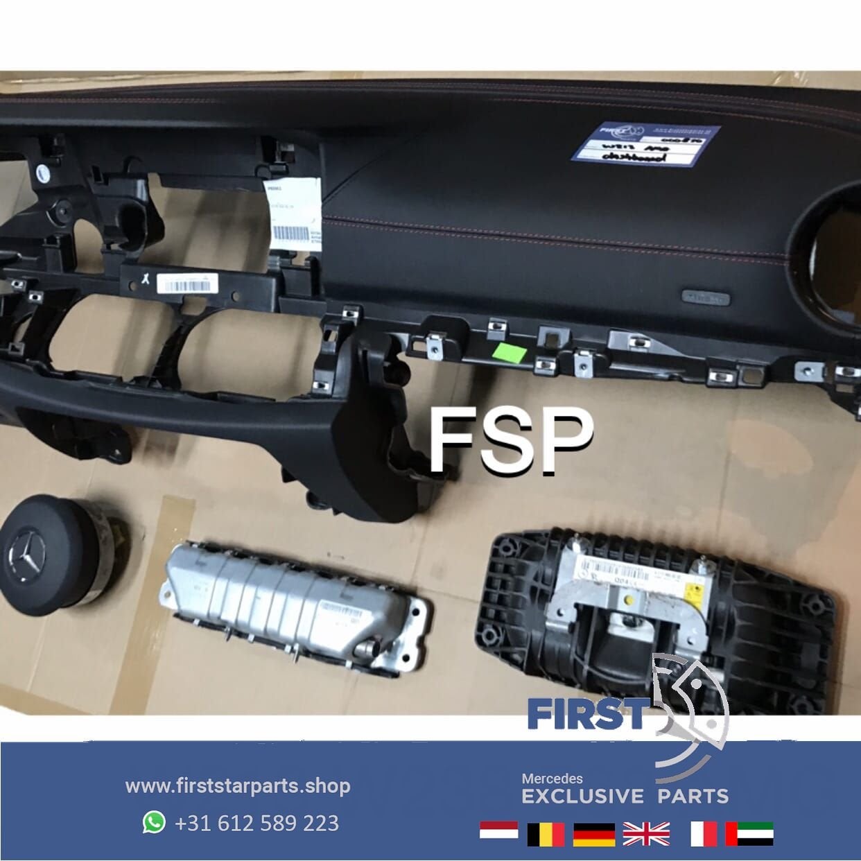 W213 W238 E43 E53 E63 AMG dashboard airbag set Mercedes E Kl, Auto-onderdelen, Dashboard en Schakelaars, Gebruikt, -, Ophalen of Verzenden