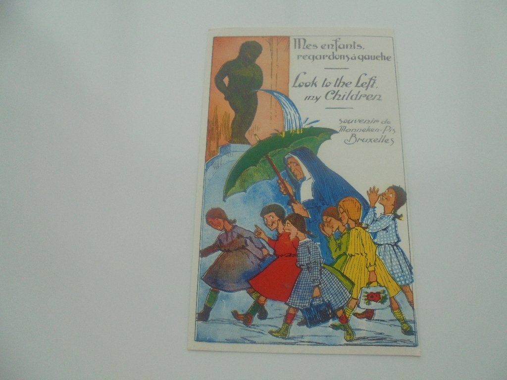brussel -manneken pis 10 fantasie kaarten, Verzamelen, Verzenden, 1940 tot 1960, Ongelopen, Brussel (Gewest)