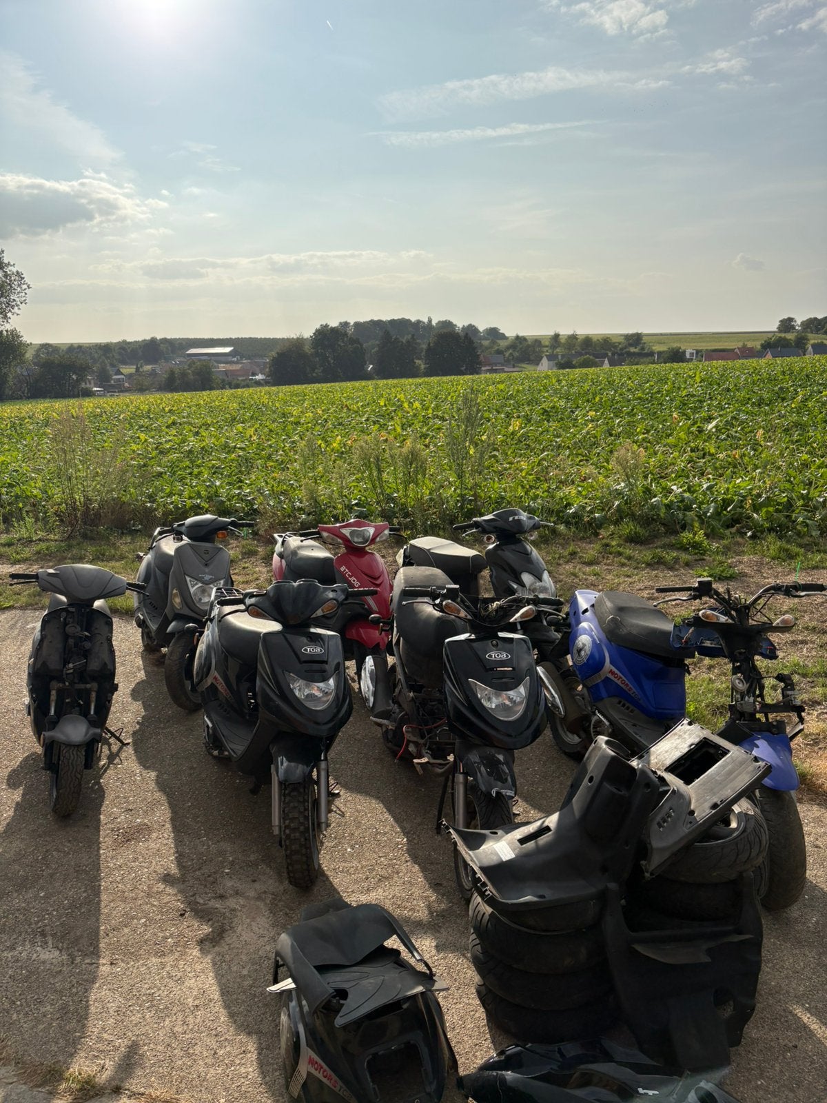 7 scooters 2x125/4x50cc, Ophalen, Gebruikt