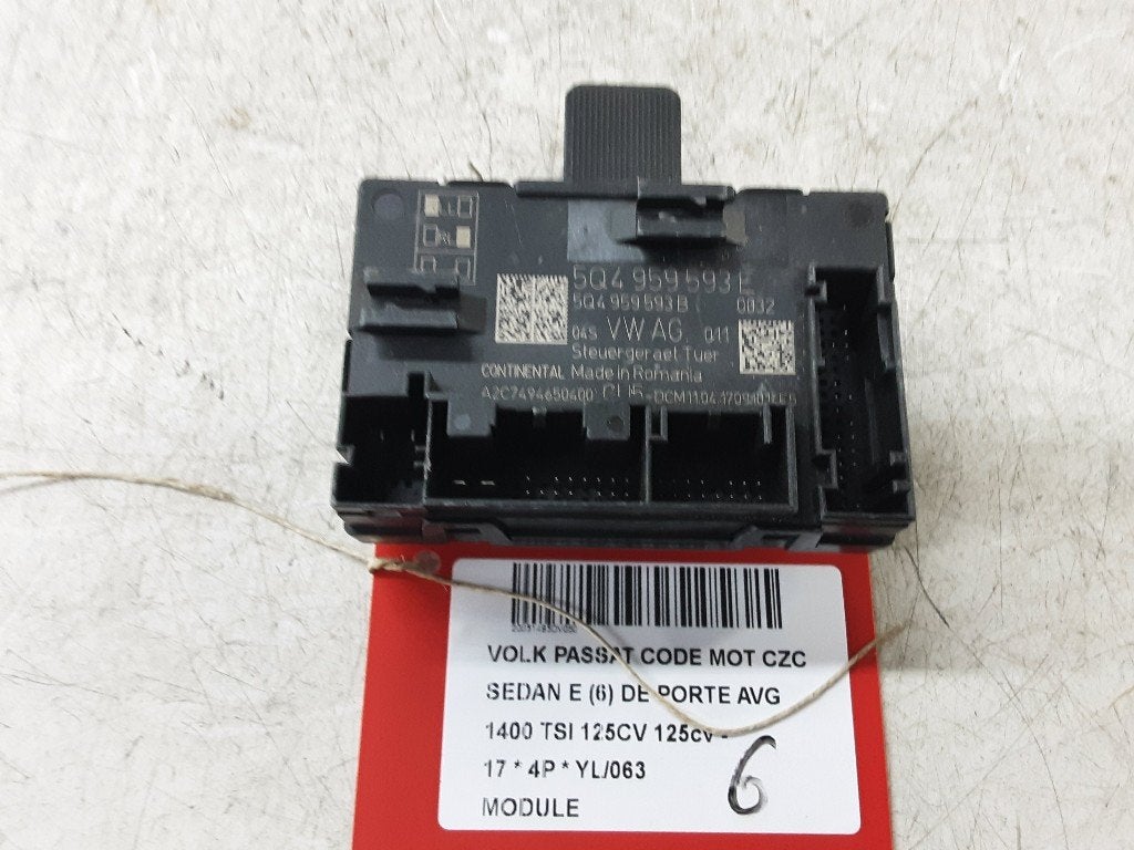 UNITE ELECTRONIQUE Volkswagen Passat (3G2) (5Q4959593E), Volkswagen, Mevr. I. Hauben, Utilisé, Rue de l'Espoir 34 34
4030  GRIVEGNÉE, BE