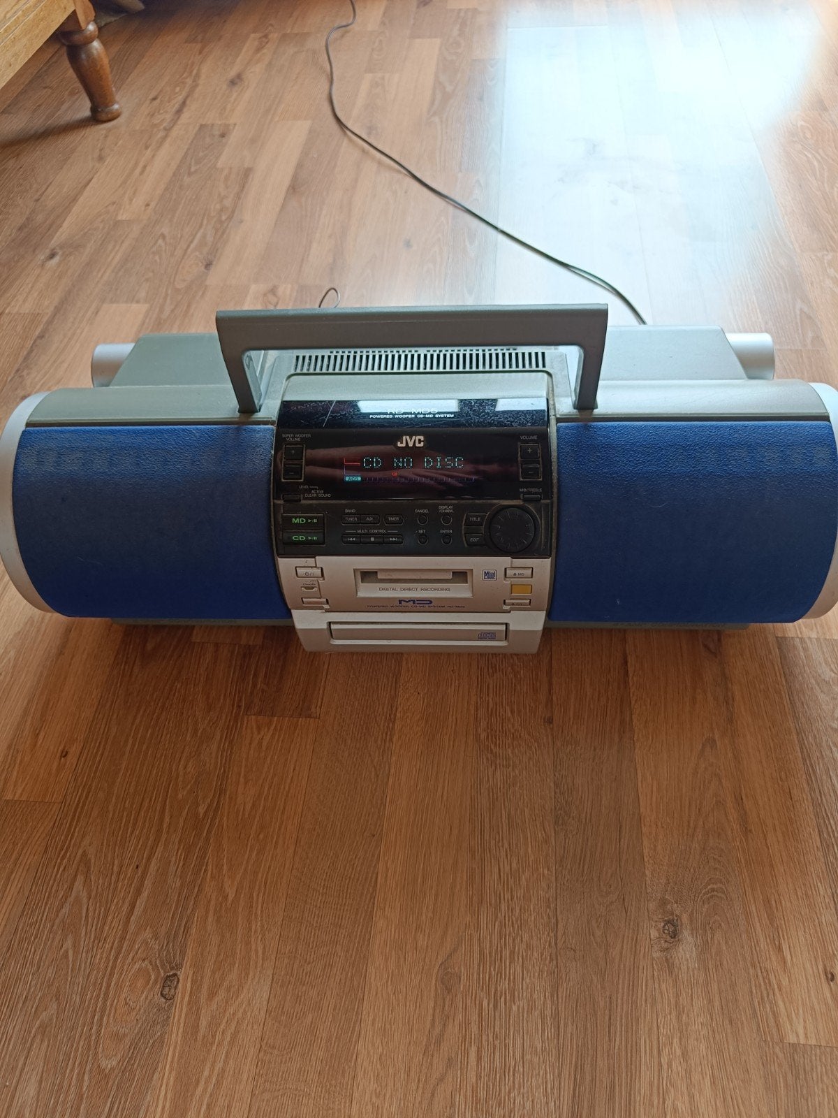Vintage JVC RD-MD5 Boombox – CD & MiniDisc Spele, Enlèvement, Utilisé, JVC
