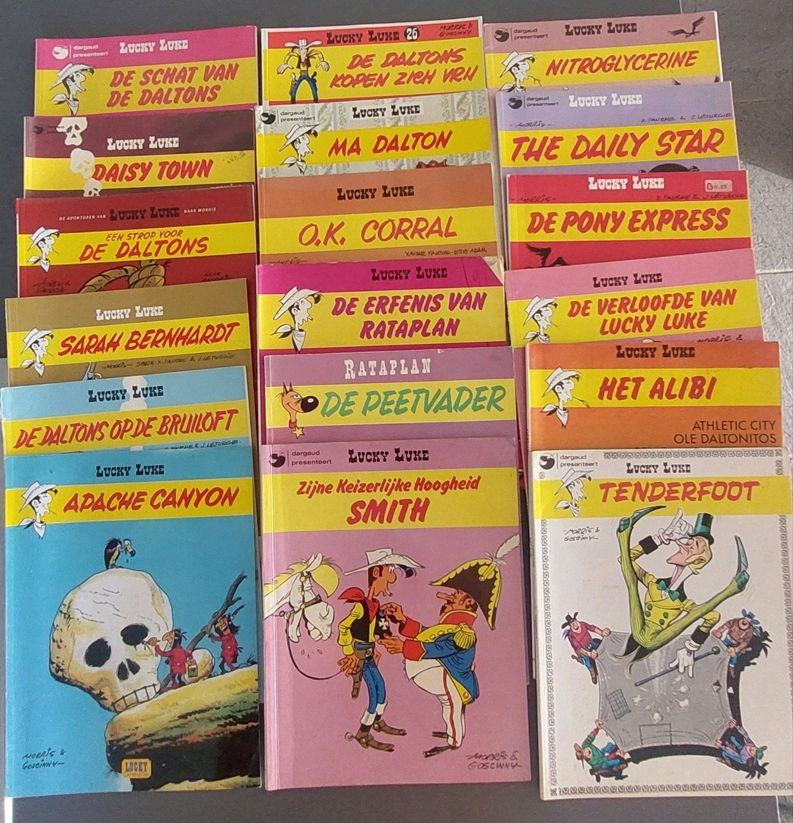 Lucky Luke albums, Boeken, Meerdere stripboeken, Ophalen of Verzenden, Gelezen