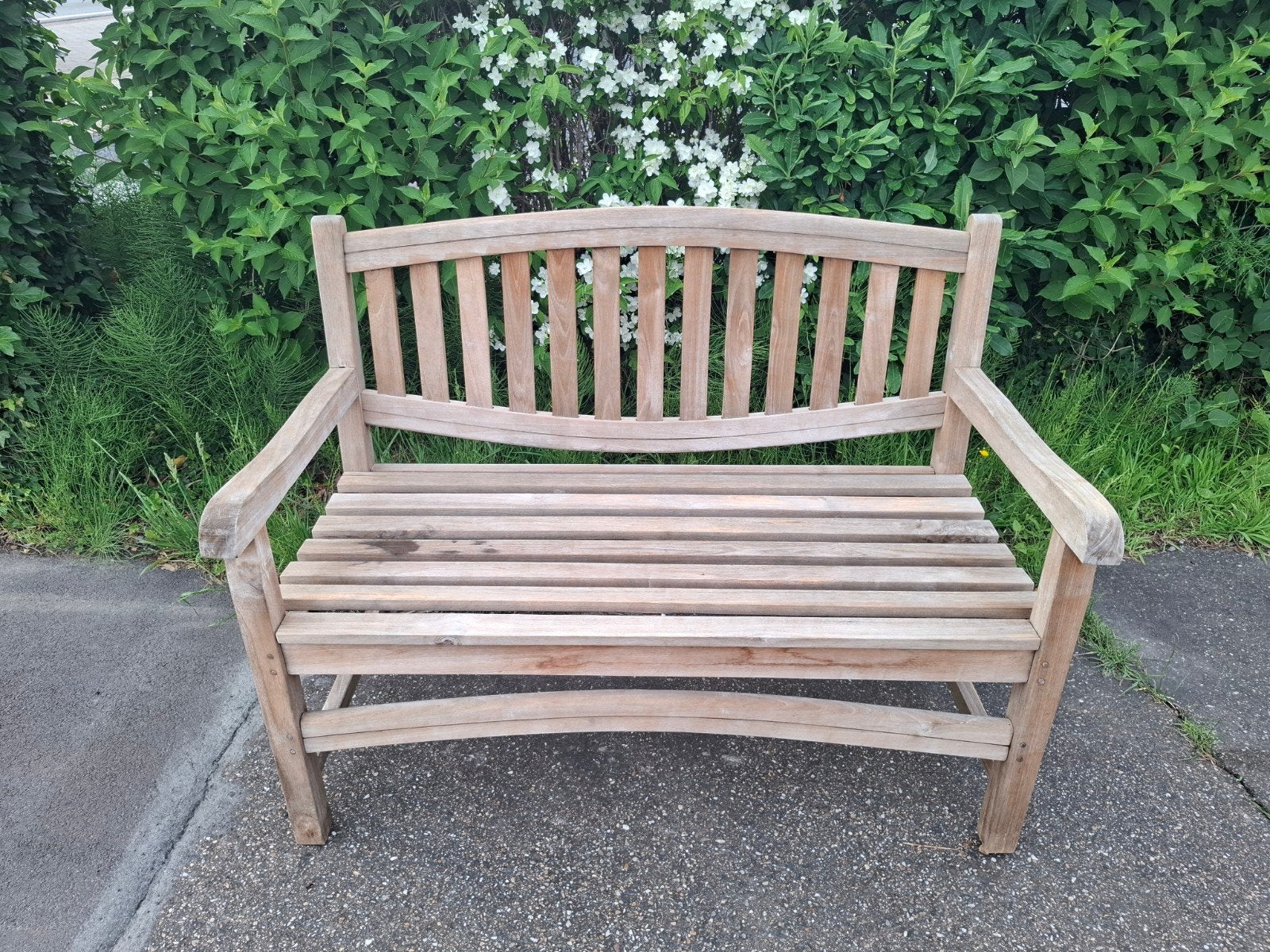 Tuinbank teak 120 cm, Ophalen, Gebruikt, Teakhout