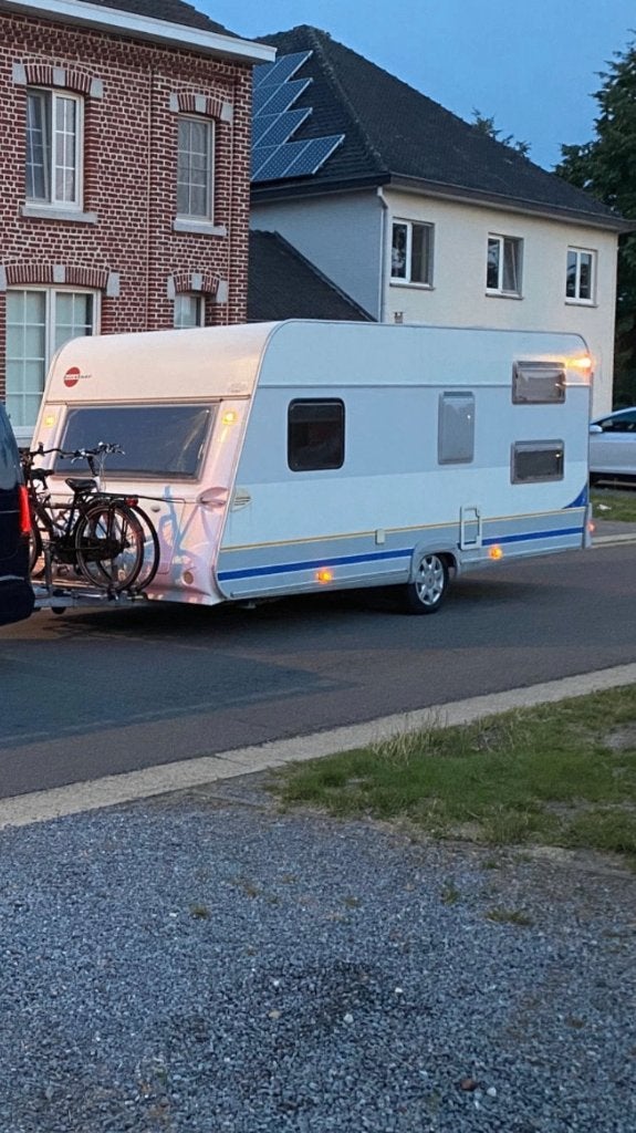 Caravan met airco en stapelbed, Stapelbed, Particulier, Bürstner, Fietsenrek