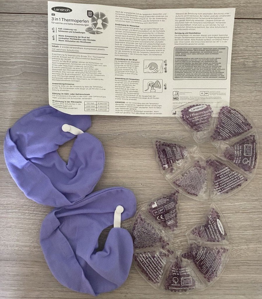 Lansinoh TheraPearl 3-in-1 Borstcompress – Hot&Cold Packs, Ophalen, Zo goed als nieuw, Overige typen, Overige merken