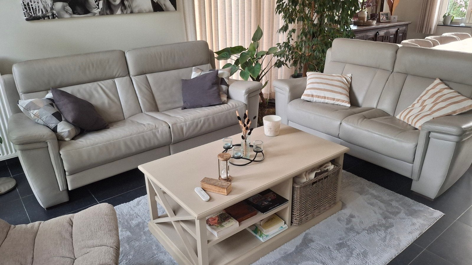lederen Salon, Maison & Meubles, Enlèvement, Comme neuf, Cuir