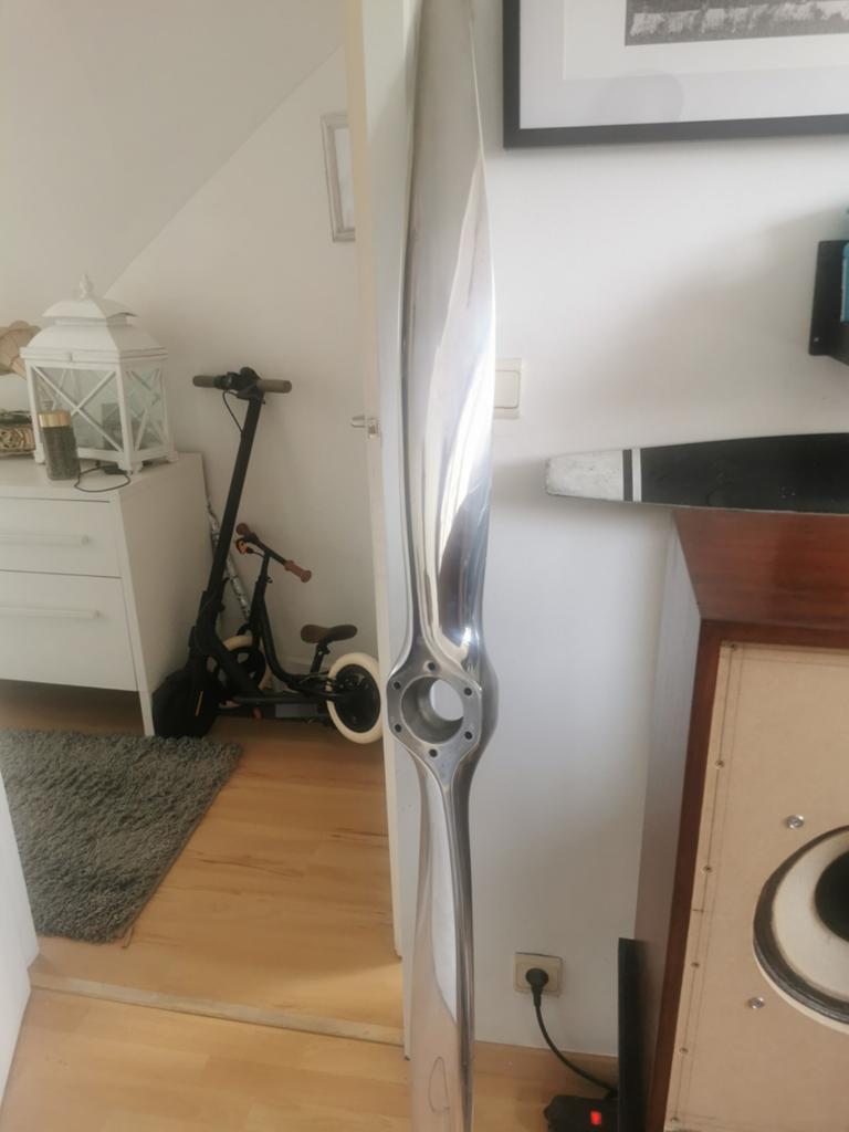 Hélice polie en  aluminium forgé, Verzamelen, Luchtvaart en Vliegtuigspotten, Ophalen