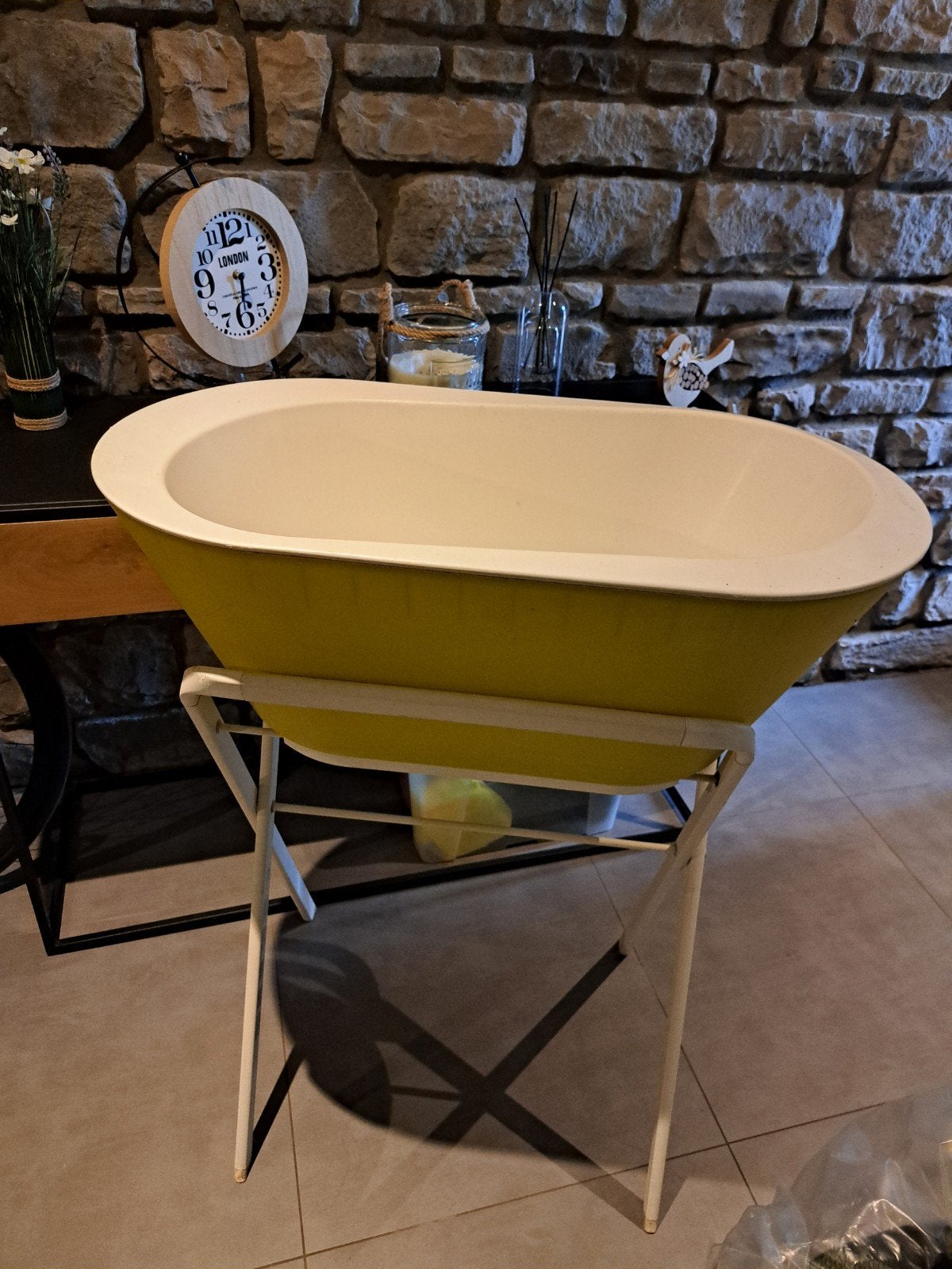 baignoire sur pied, Kinderen en Baby's, Gebruikt, Badje, Standaard, Ophalen