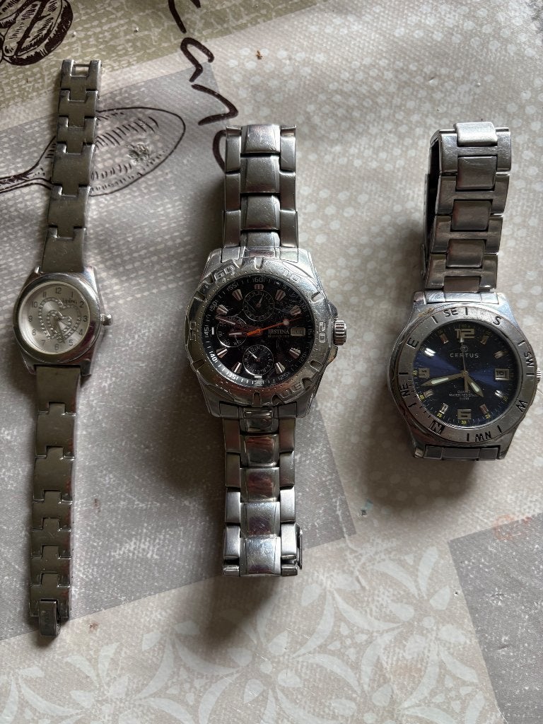 À vendre 3 montre, Bijoux, Sacs & Beauté, Montres | Hommes, Montre-bracelet, Autres marques, Enlèvement, Utilisé