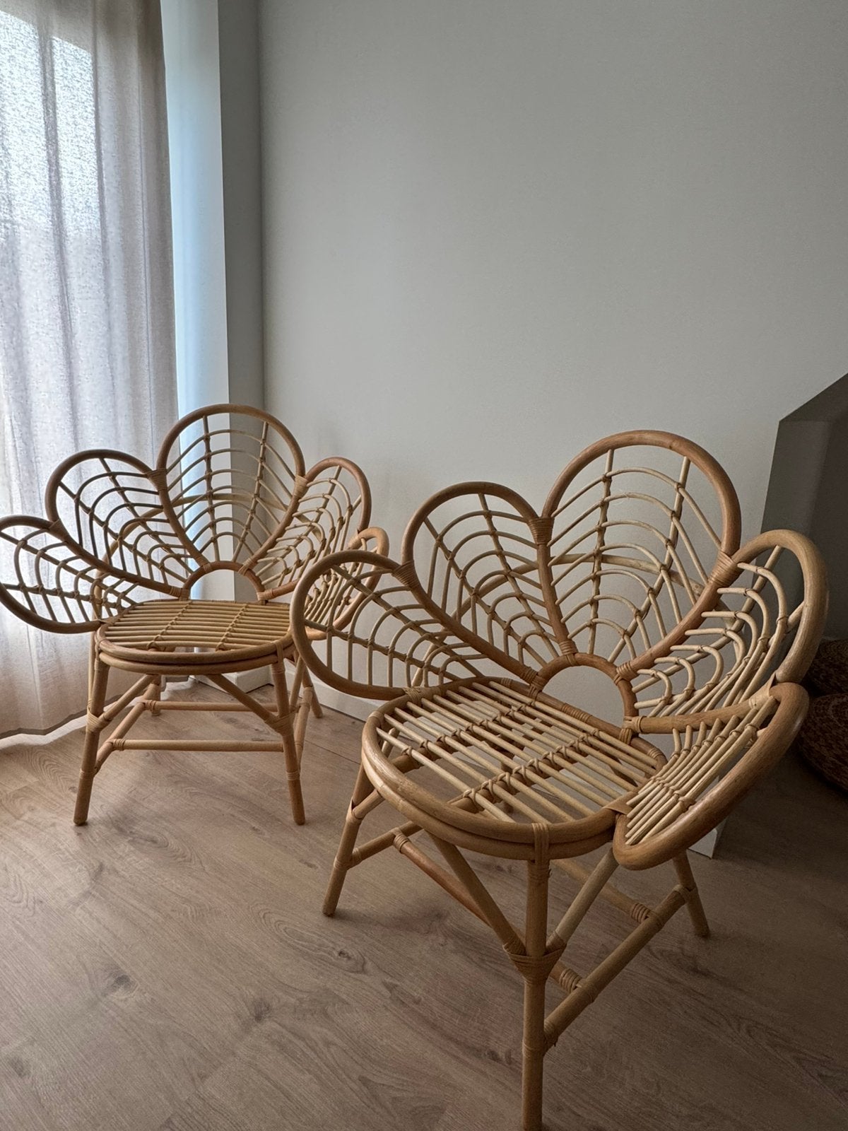 2 rotan stoelen, Ophalen, Zo goed als nieuw