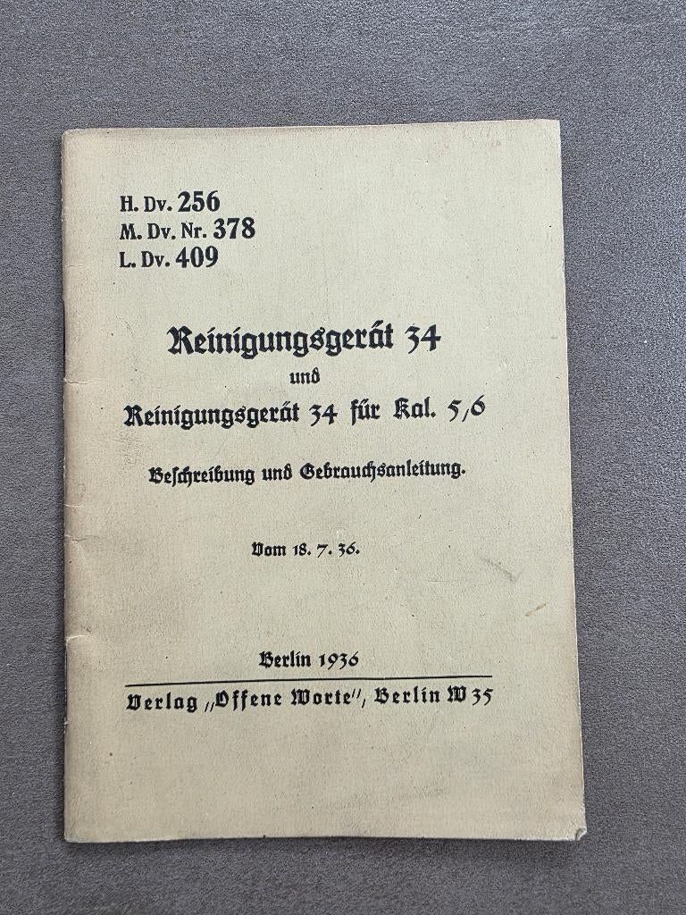 Zeldzame handleiding Reinigungsgerät 34, Verzamelen, Ophalen of Verzenden