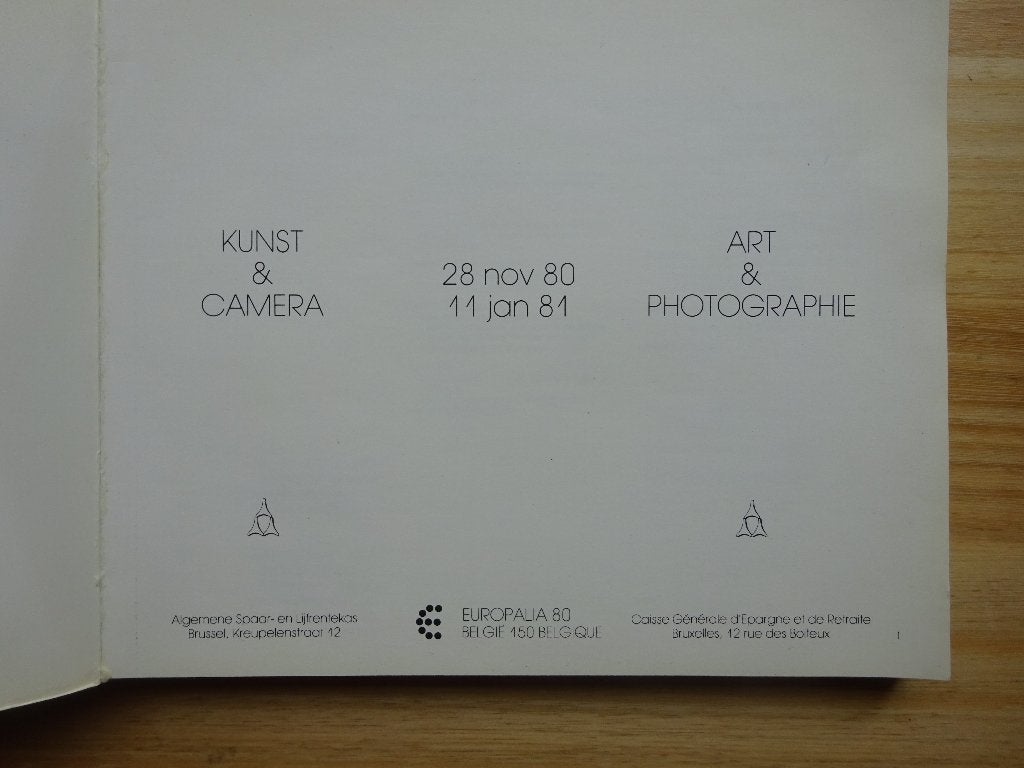 Kunst en Camera, 1980, ASLK Brussel, Ophalen of Verzenden, Gelezen, Schilder- en Tekenkunst
