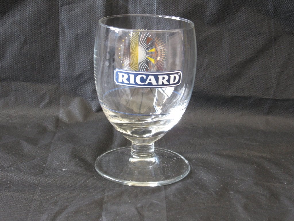 Ricard glas ballon groot halve zon ( België 2013) goud-wit., Verzamelen, Ophalen of Verzenden, Zo goed als nieuw, Gebruiksvoorwerp