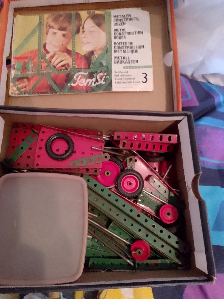 doos MECCANO, Enlèvement, Utilisé