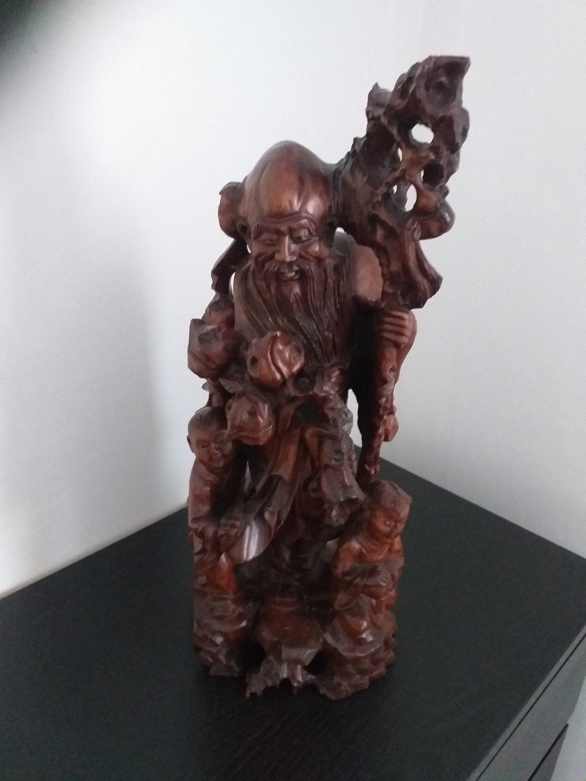 beeld in rozenhout, Antiek en Kunst, Ophalen, Beeld