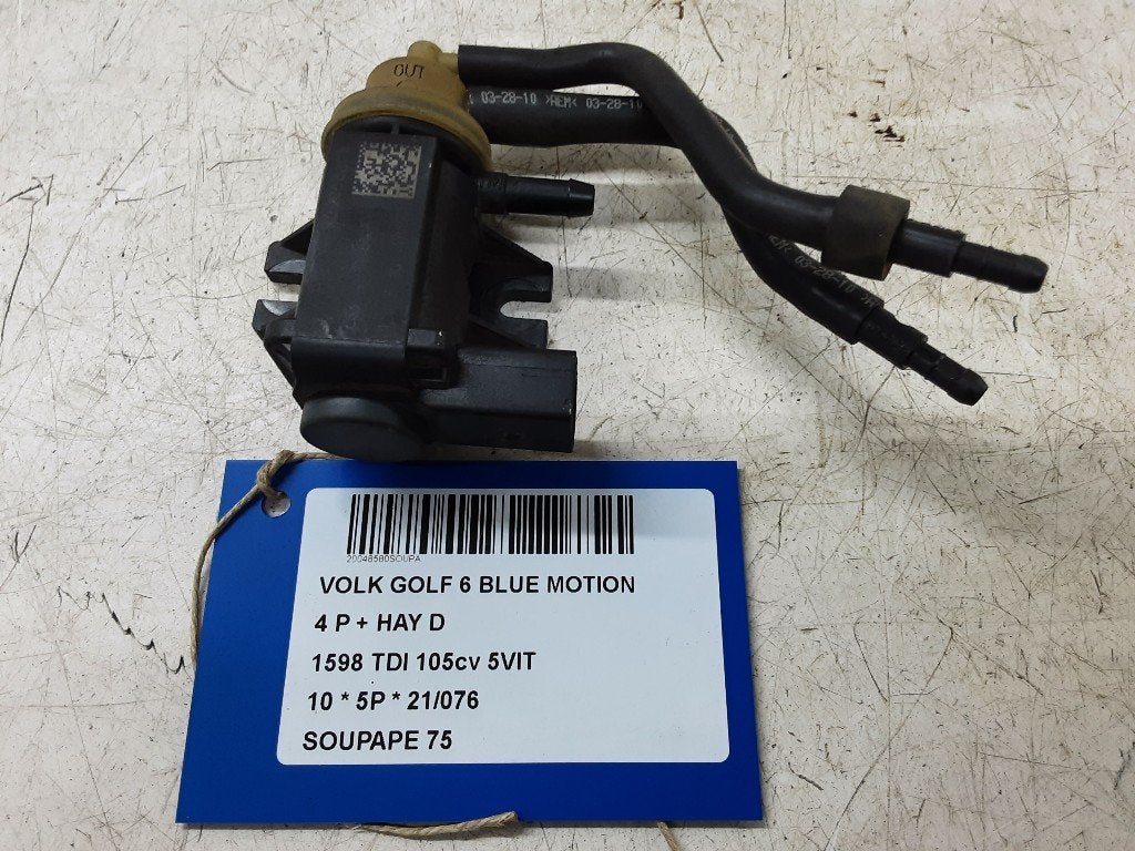 VACUUM VALVE Volkswagen Golf Plus (5M1 / 1KP) (1KO906627B), Utilisé, Volkswagen