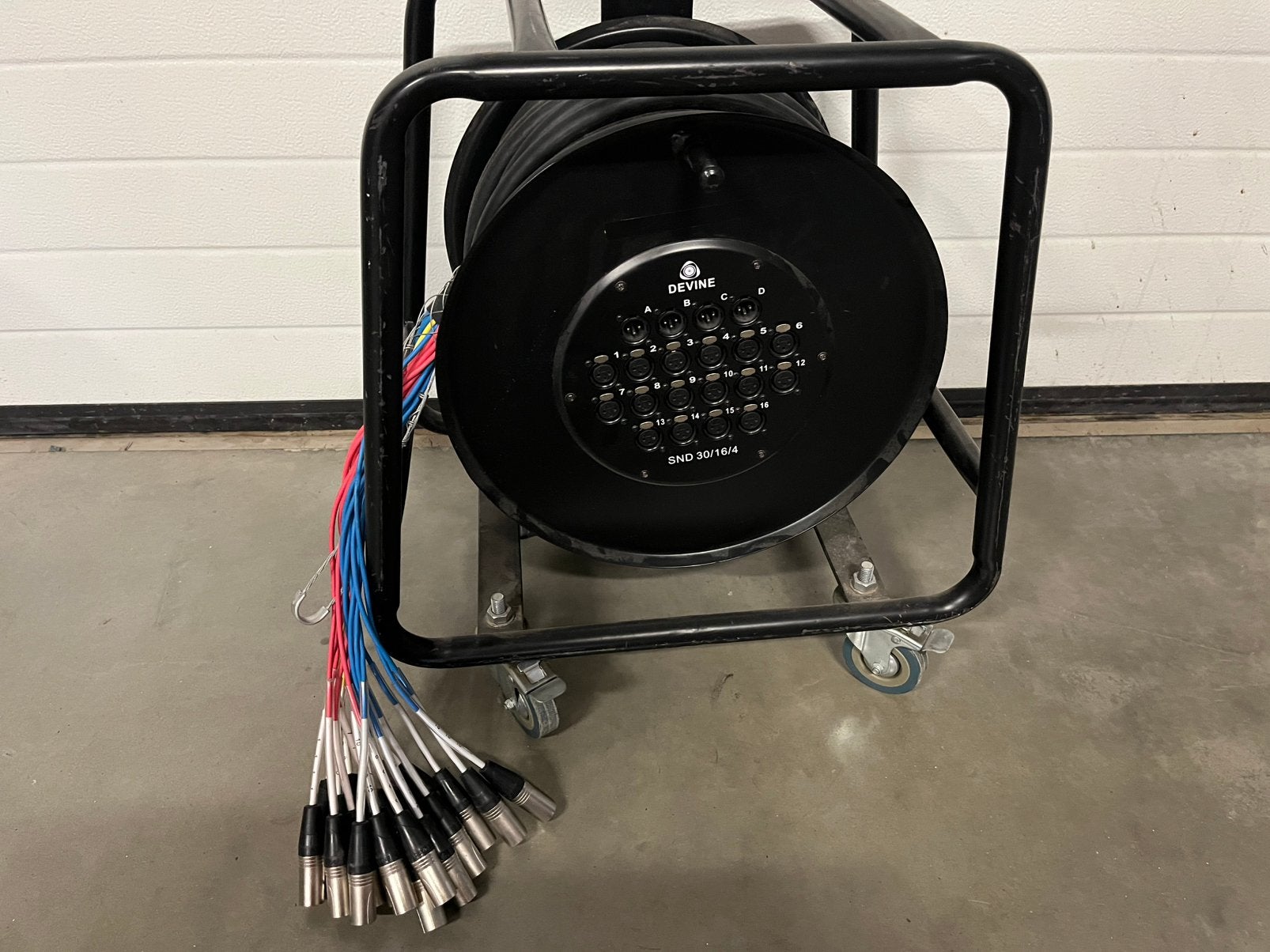 Stage haspel 30m XLR, Muziek en Instrumenten, Ophalen, Gebruikt