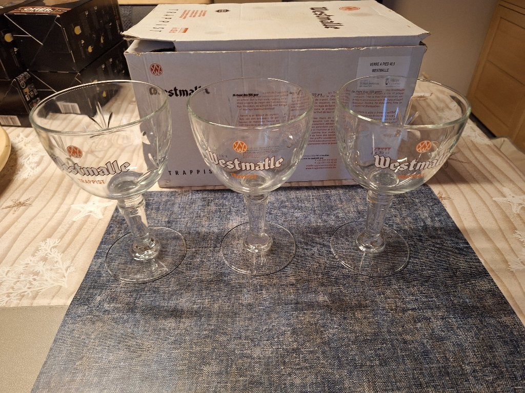 6 GLAZEN WESTMALLE TRAPPIST /33CL. nieuw., Verzamelen, Ophalen, Nieuw