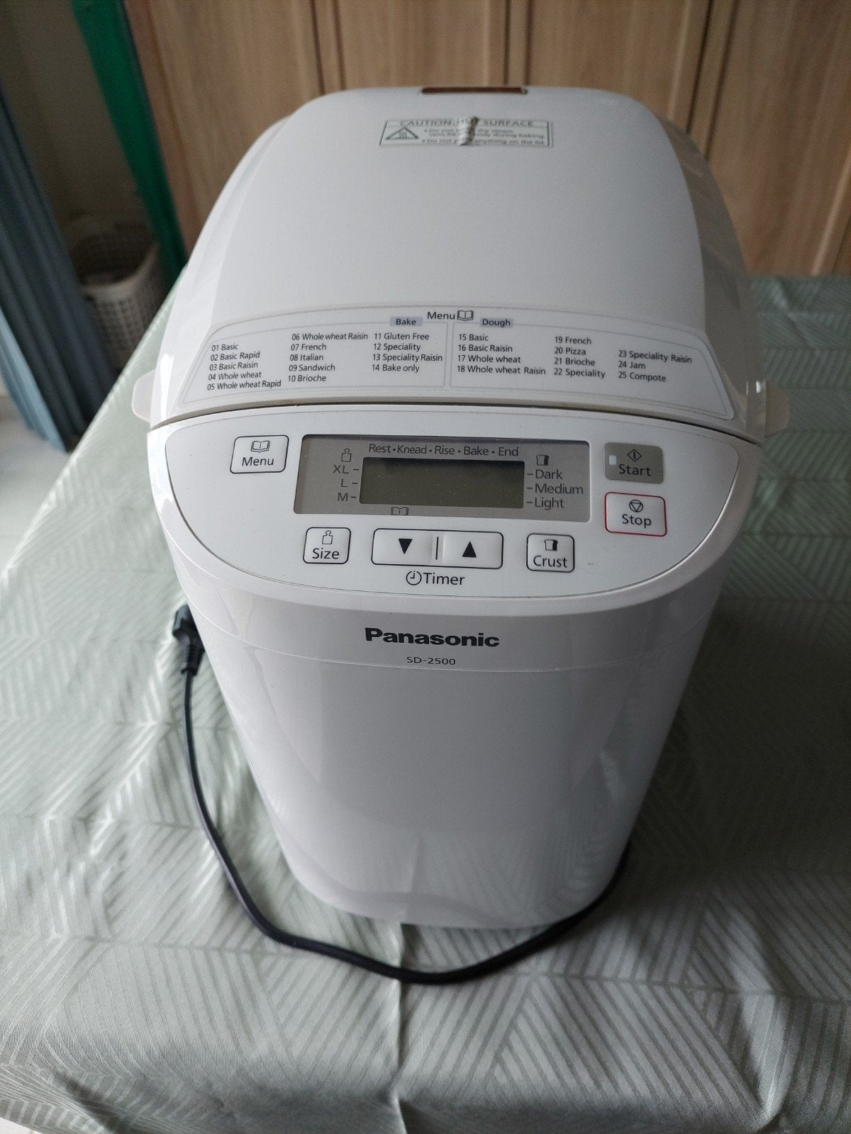 Panasonic broodmachine, 400 tot 800 gram deeg, Ophalen, Gebruikt, Met timer