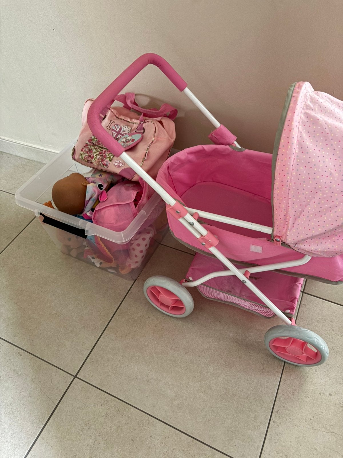 Poppen en buggy, Ophalen, Gebruikt