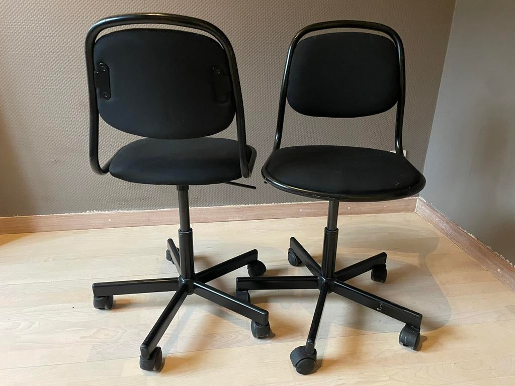 Chaise de bureau enfant IKEA, noir, Maison & Meubles, Enlèvement, Utilisé, Chaise de bureau
