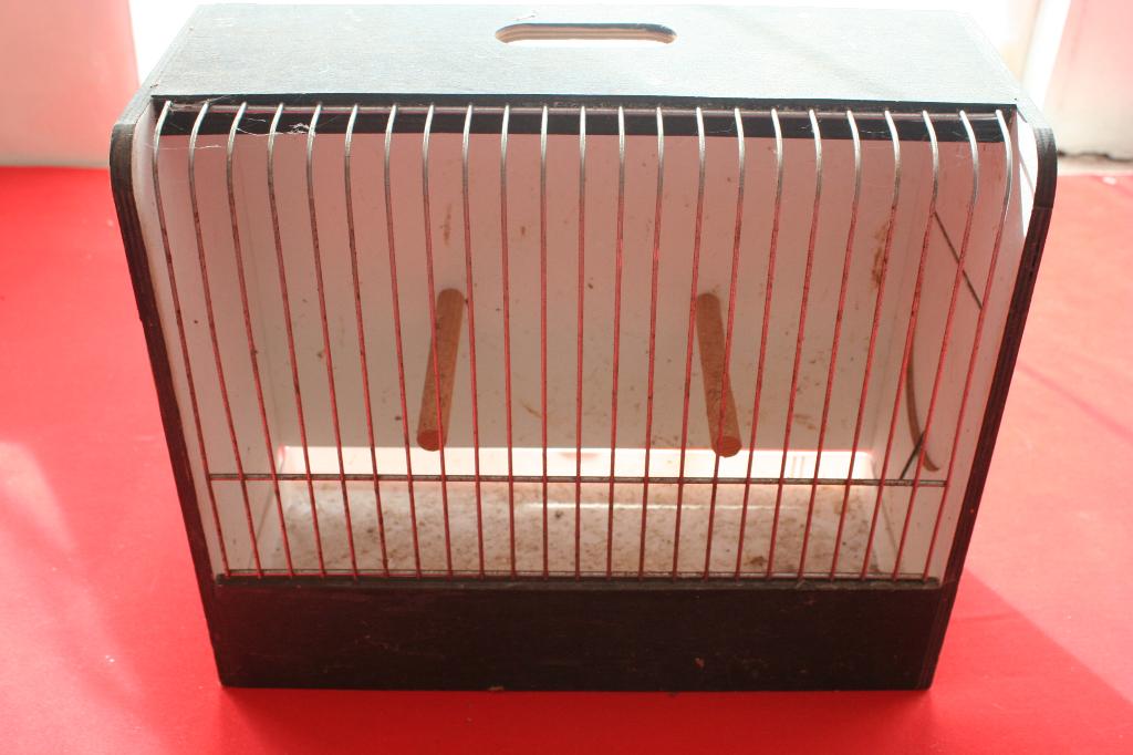 Houten kooi voor vogels, Animaux & Accessoires, Autres accessoires pour animaux, Enlèvement ou Envoi, Utilisé