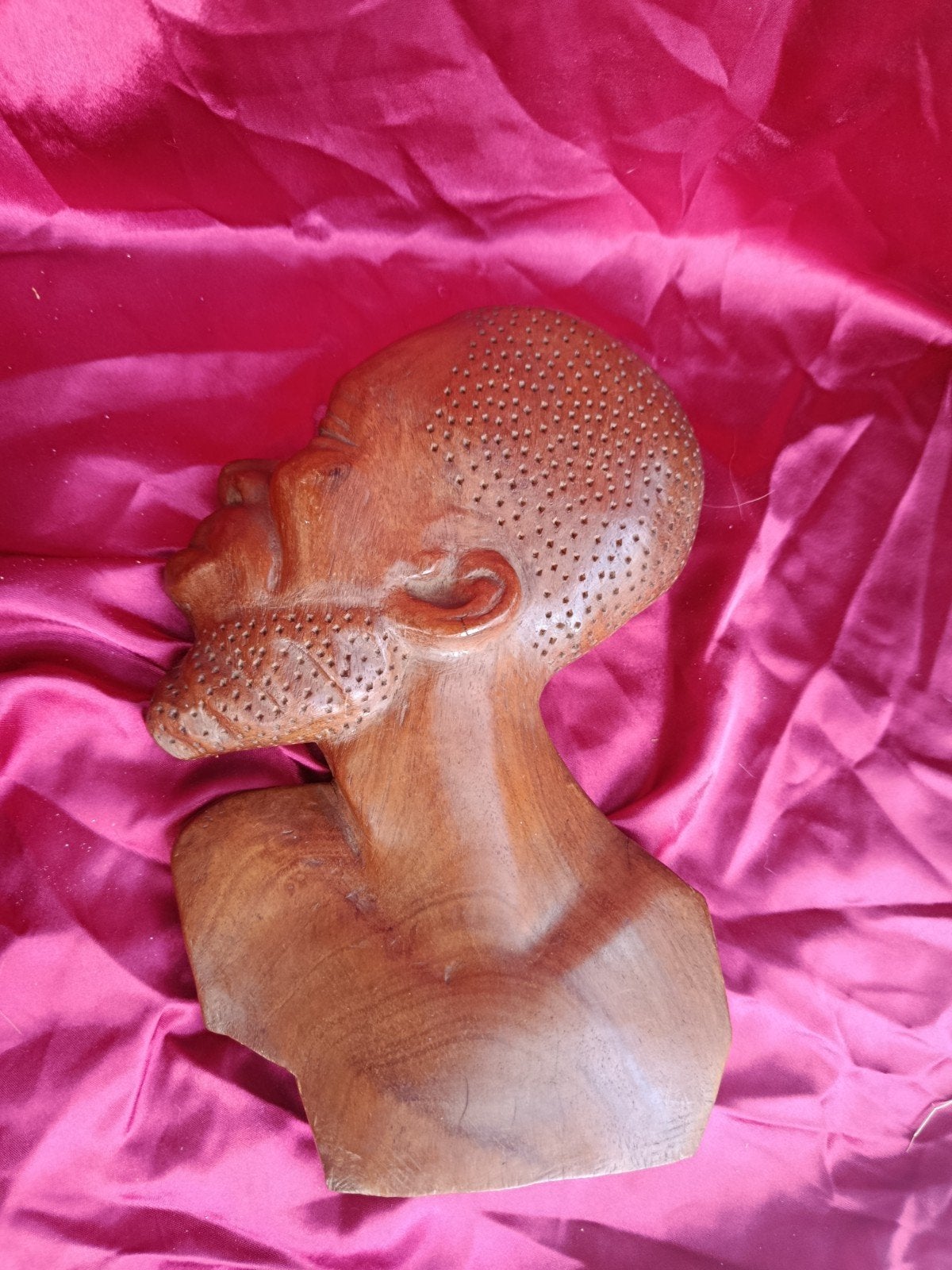 Afrikaanse kunst (gesigneerd), Antiek en Kunst, Hout, Bruin, Afrika, Ophalen of Verzenden